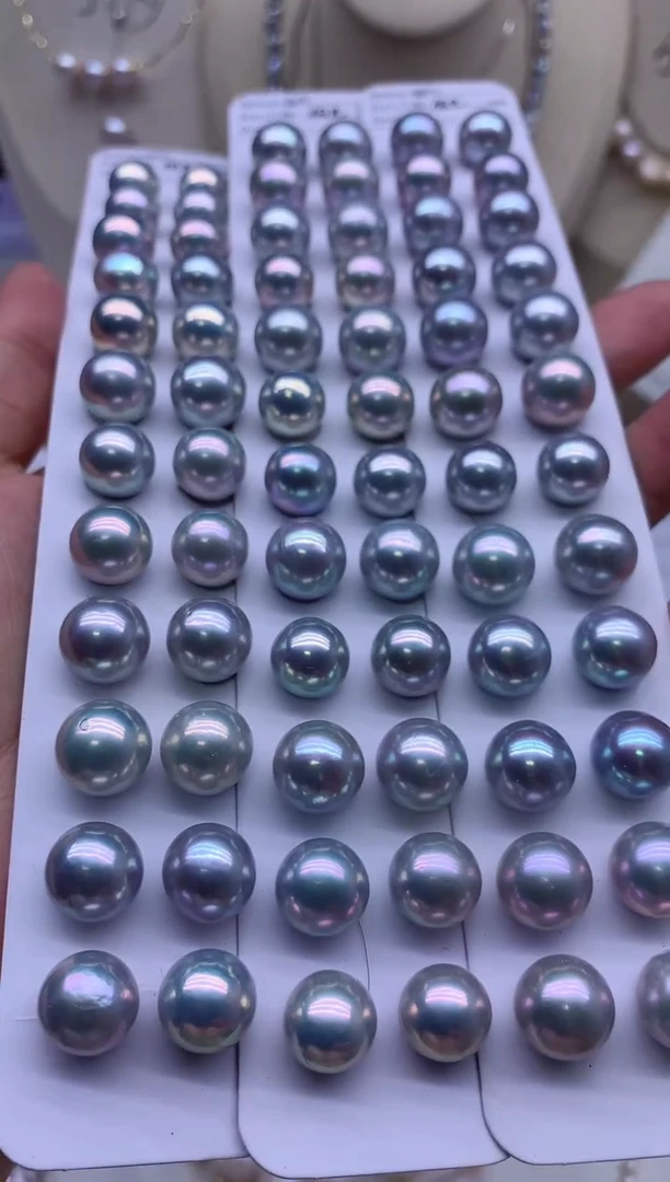 【闪购商品】淡水珍珠耳钉银S925镶嵌多发其一