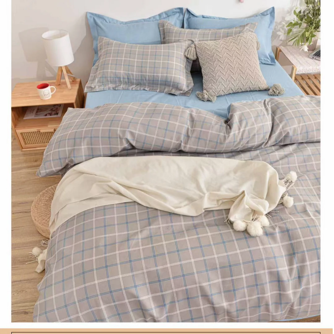 瑞安-灰-夏季床上用品【四监套】