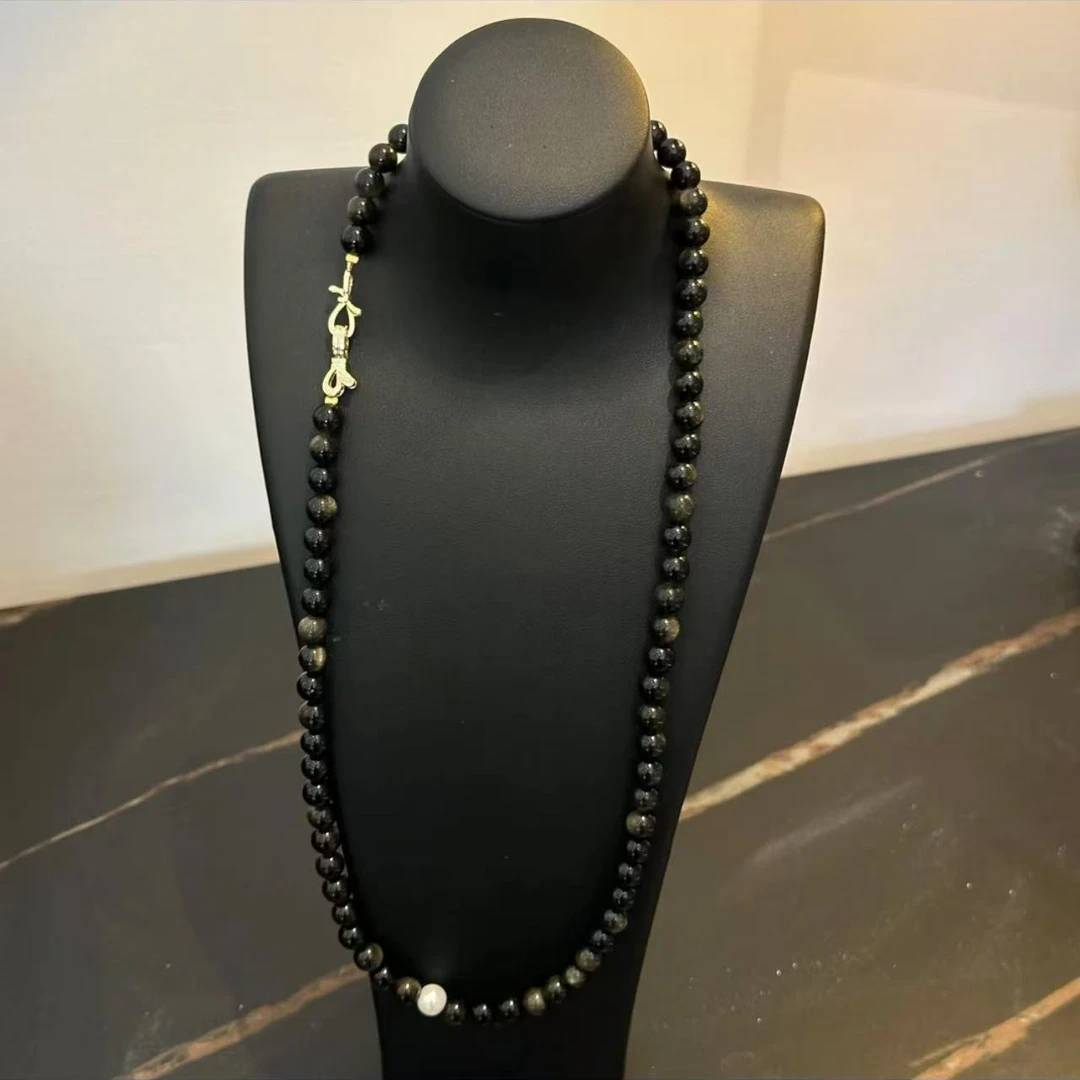 非金属仿珍珠项链 新中式新款珠珠项链