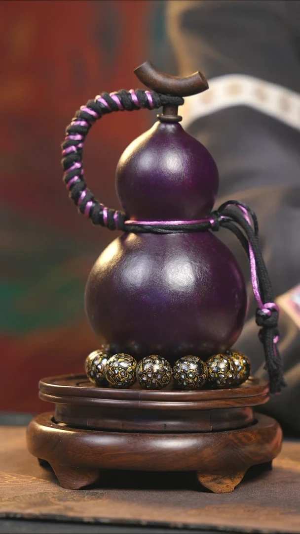 【闪购商品】YS122大漆酒葫芦不包手串及旋转底座