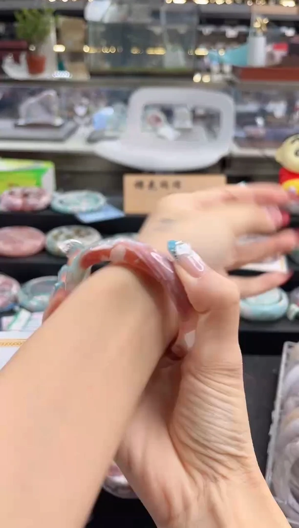 未镶嵌手镯石英质玉瑾圈口（赠品镯心）