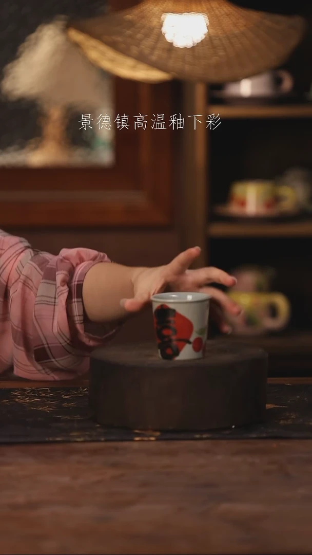 陶瓷景德镇高温釉下手绘陶瓷062