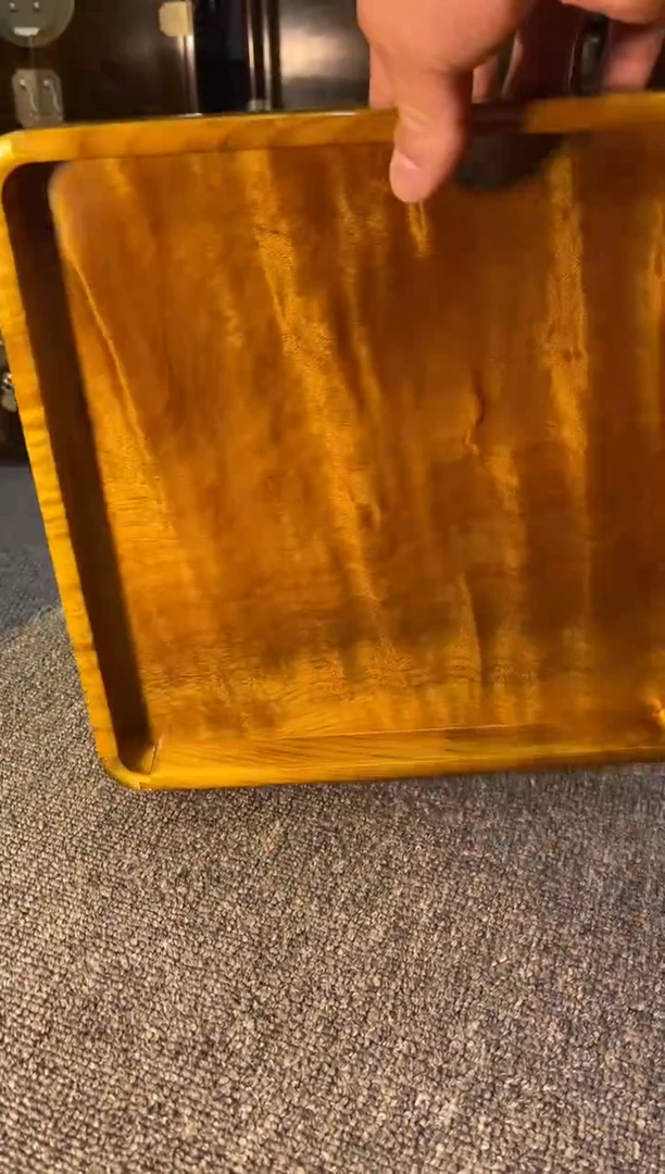 【闪购商品】乌木类成套家具金丝楠托盘  11