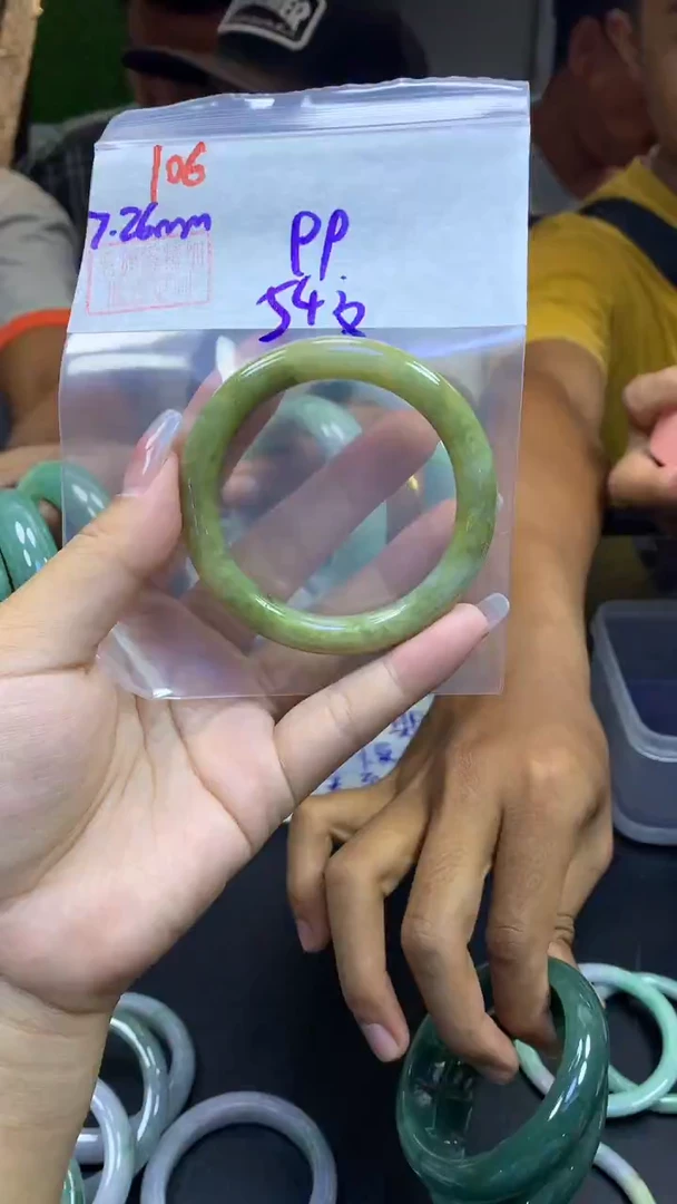 定制翡翠未镶嵌106手镯54纹+99元+拍一发一