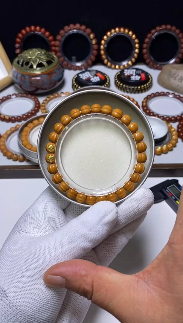 猴头核桃手串双标超小鲨鱼鳍尺寸8+全品-12号