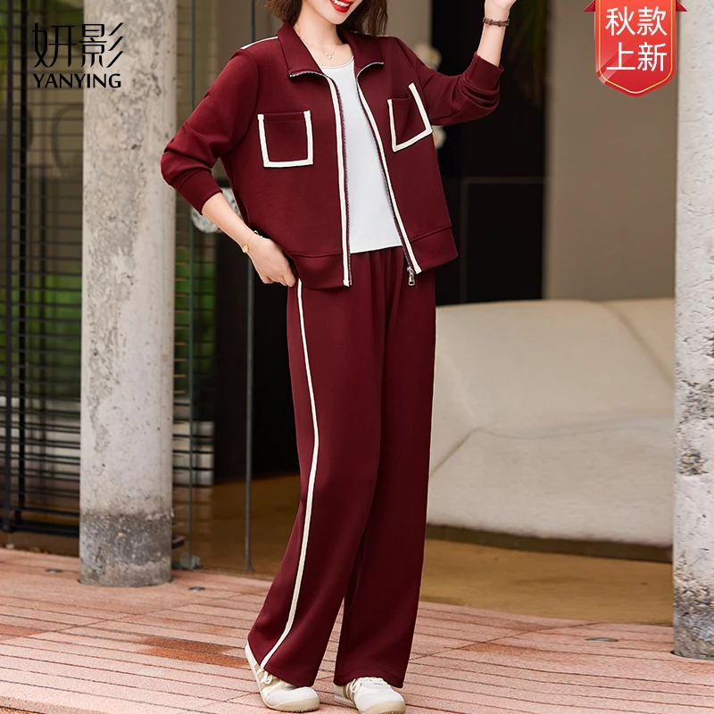 妍影秋季爆款休闲百搭游牧风嘻哈复古风气质减龄时尚洋气妈妈装