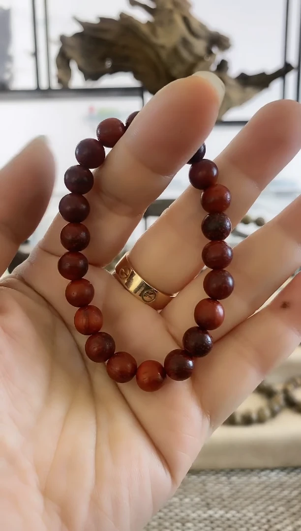 【闪购商品】铁木豆（红檀）无事牌巴西猫眼红檀8MM单圈