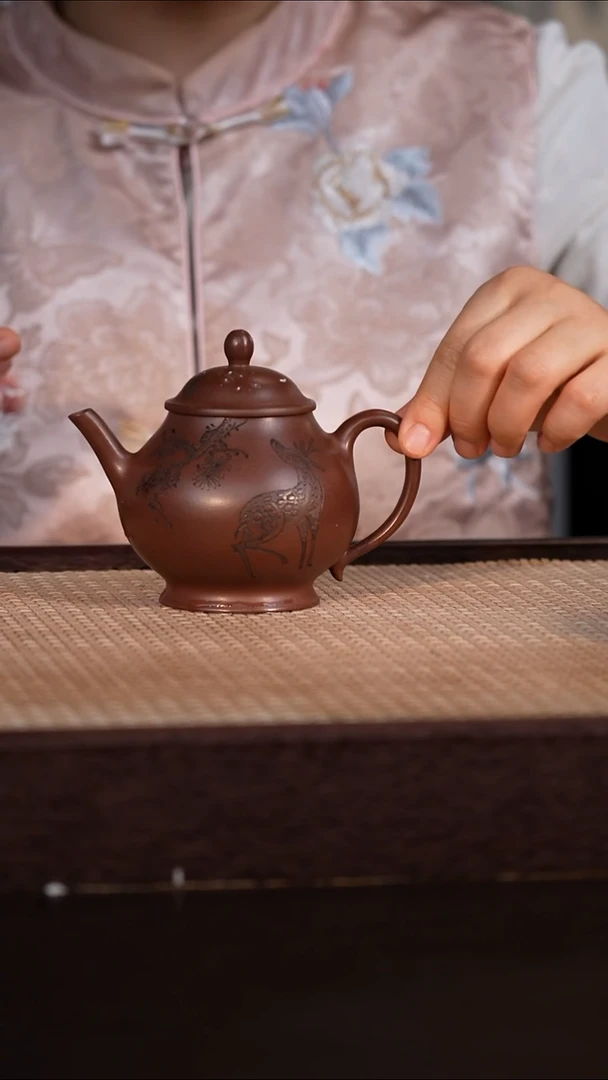 茶壶紫砂紫泥 230cc