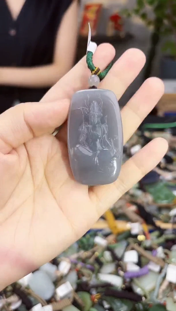 和田玉未镶嵌挂件拍一发一