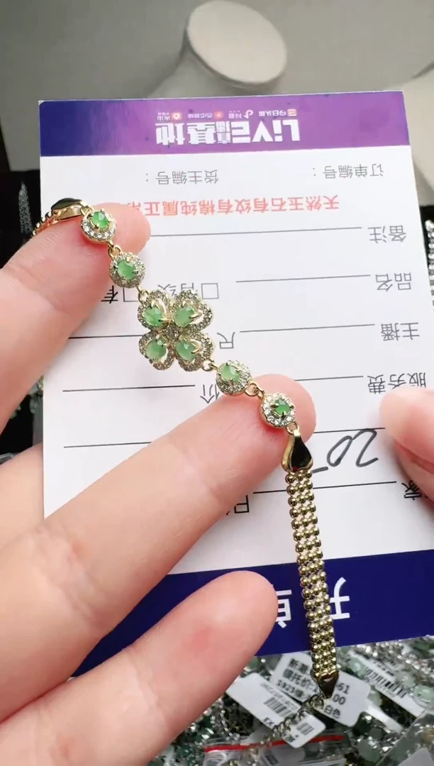 银S925镶嵌戒指翡翠1