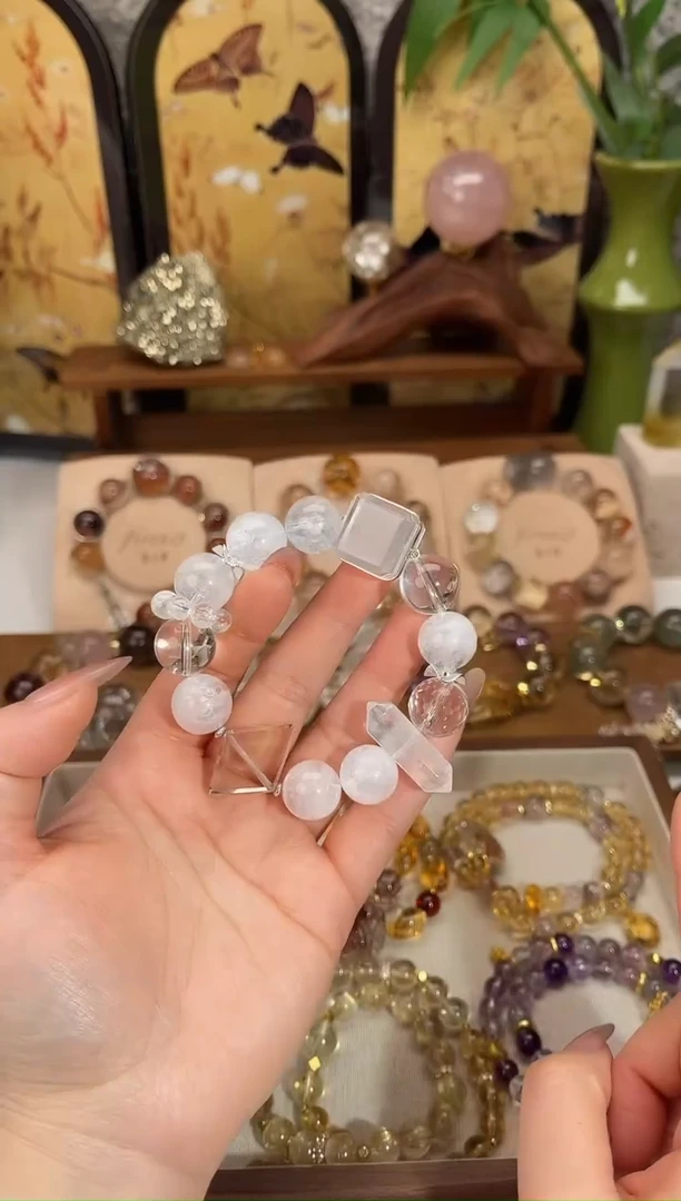 水晶摆件未镶嵌原创diy设计