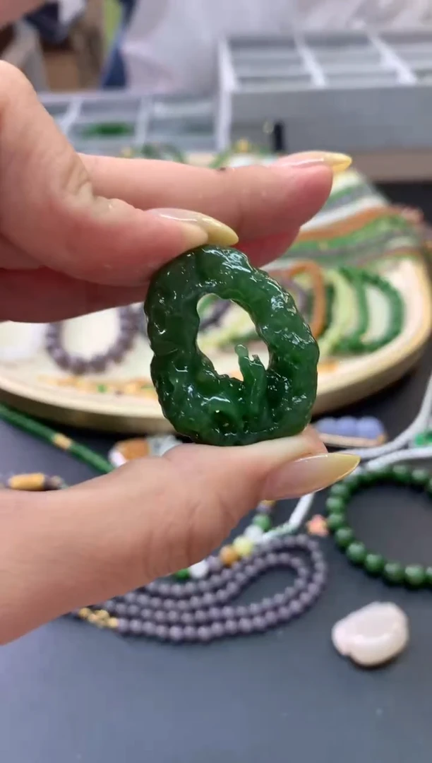 和田玉未镶嵌挂件1880