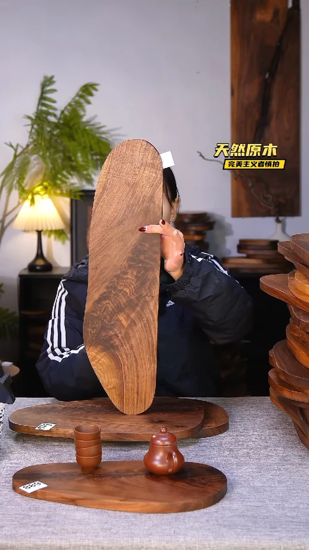 木北美黑胡桃原木.干裂疤结不属于商品质量问题完美主义者慎拍