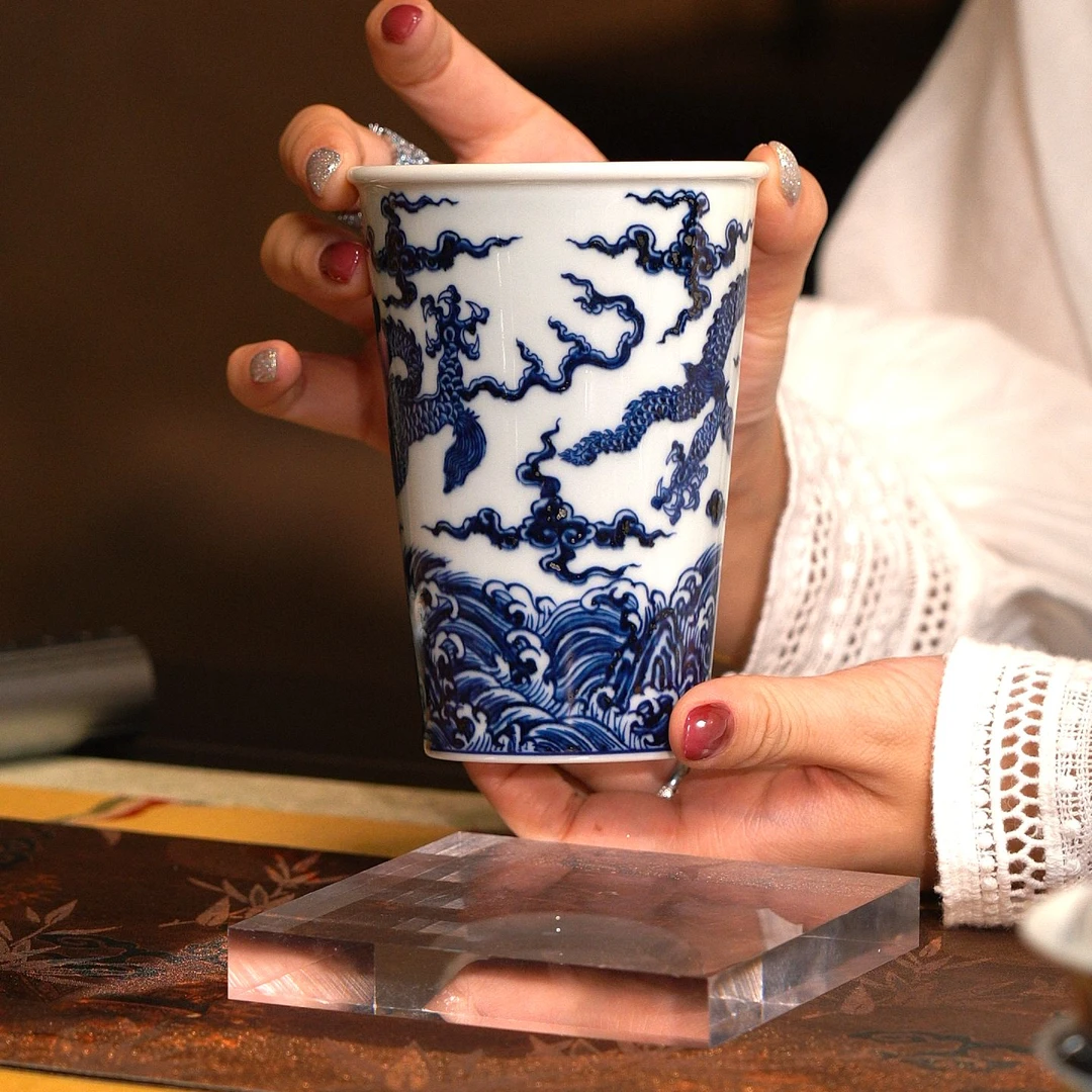 良朋福寿龙纹可乐杯  L