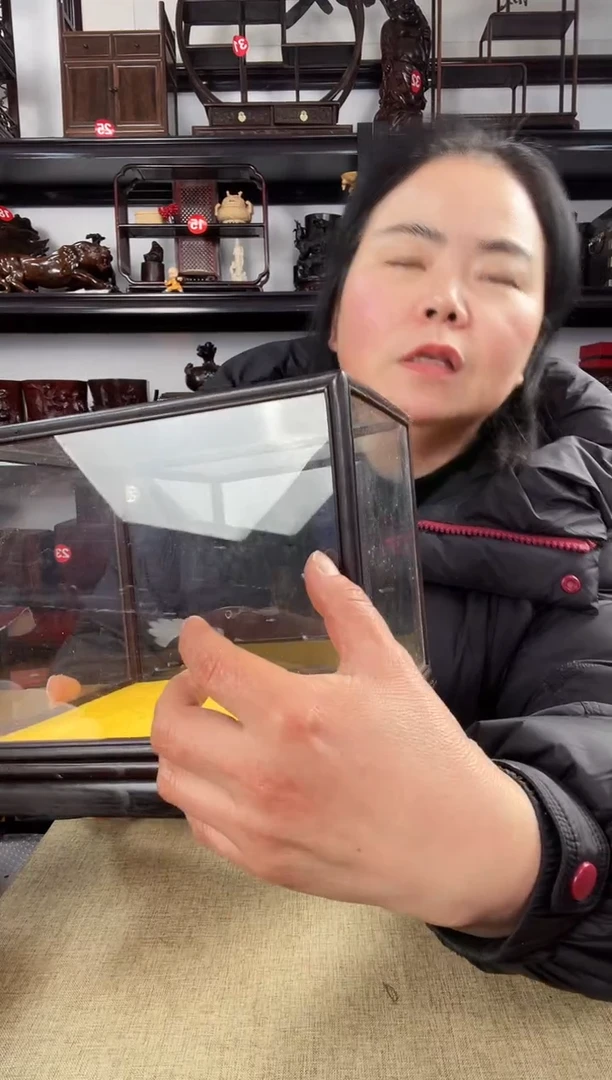 木玻璃罩2老李红木工艺品