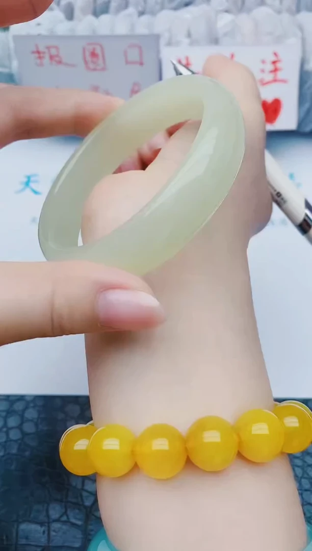 未镶嵌手镯石英质玉z112+63-64