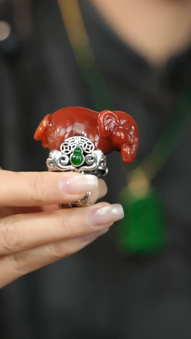 未镶嵌南红玛瑙戒指?****?南红戒指