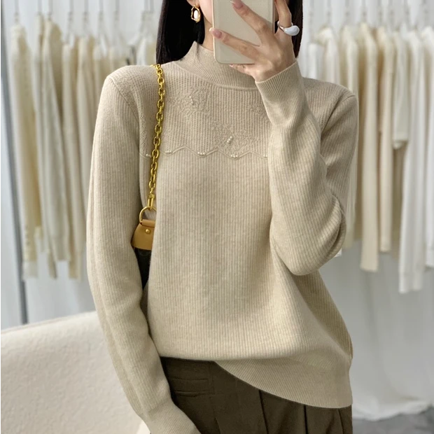 妮子严选时尚洋气百搭显瘦毛衣3908