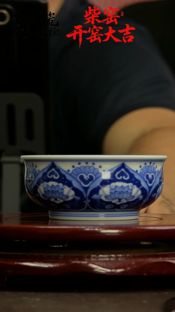 杯子纯手工手绘柴窑2