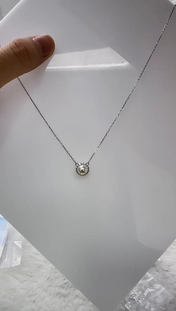 【闪购商品】海水珍珠DA银S925镶嵌c1002 ak套链7