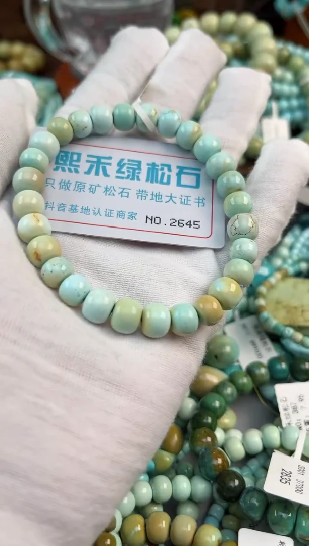 未镶嵌绿松石松石2645