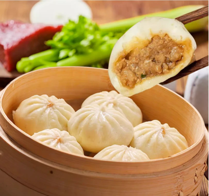 【拍7笼送8笼共15笼104个以上4斤4包】鲜肉小笼包蒸煎包现包顺丰B1