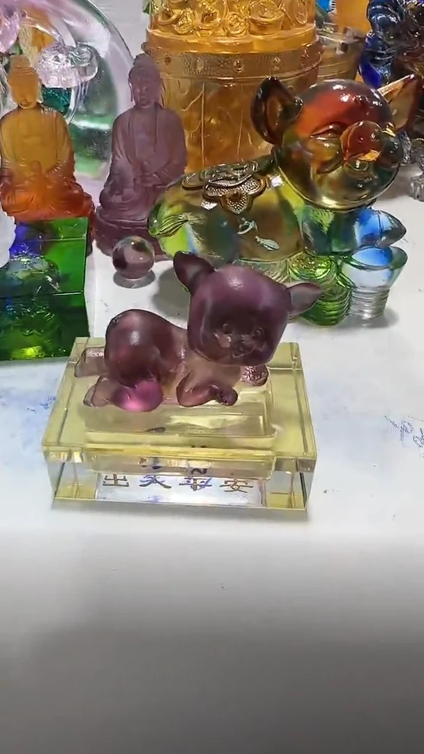 手工艺品琉璃643 小猪猪 古法琉璃  微瑕介意勿拍 不退不换