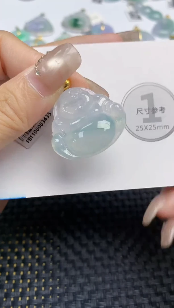 颈饰未镶嵌翡翠天然缅甸A货翡翠百元以上9元证书费自理