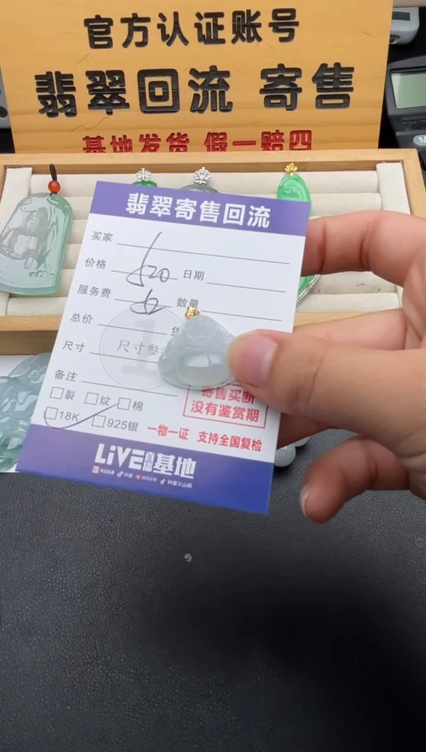 颈饰18K金镶嵌翡翠10147104