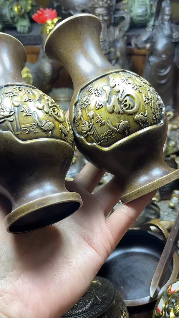 闪购链接，点击下单，有运费险，铜摆件