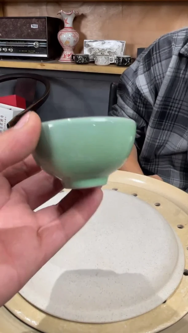 7号天青色杯杯磁州窑嘎嘎好