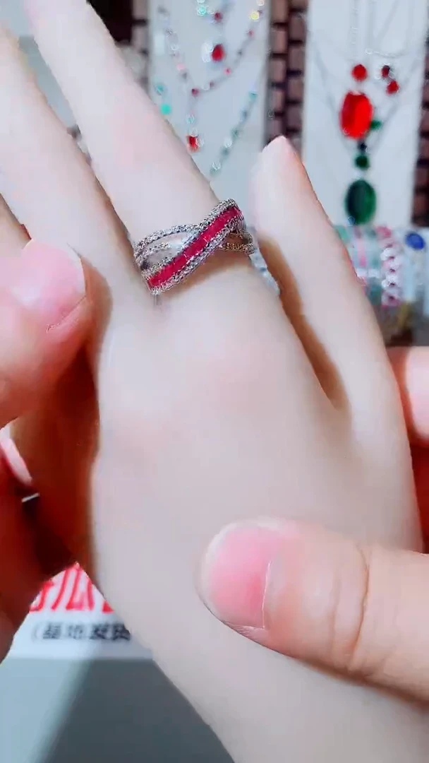 未镶嵌戒指红宝石红宝石x戒指