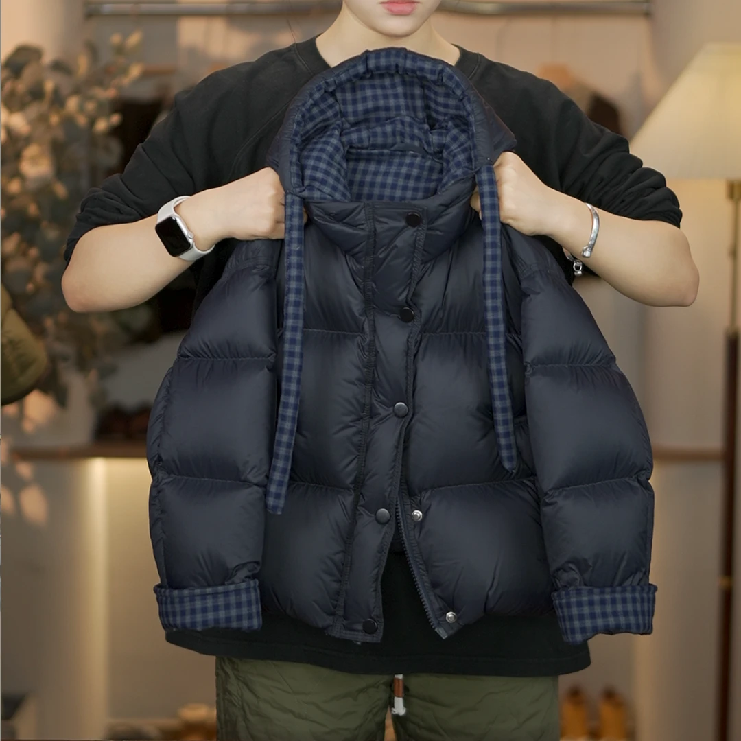 【小蛋壳】【现货】儿童冬季新款加厚男童连帽白鸭绒羽绒服DK889