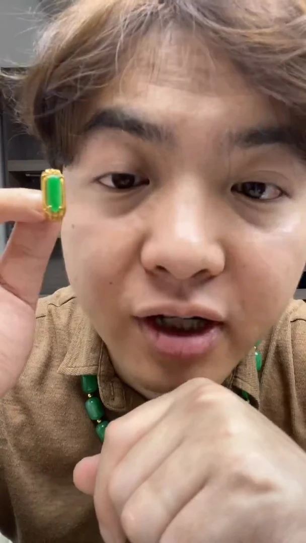 翡翠戒指未镶嵌高端时尚豪镶小长形马鞍戒