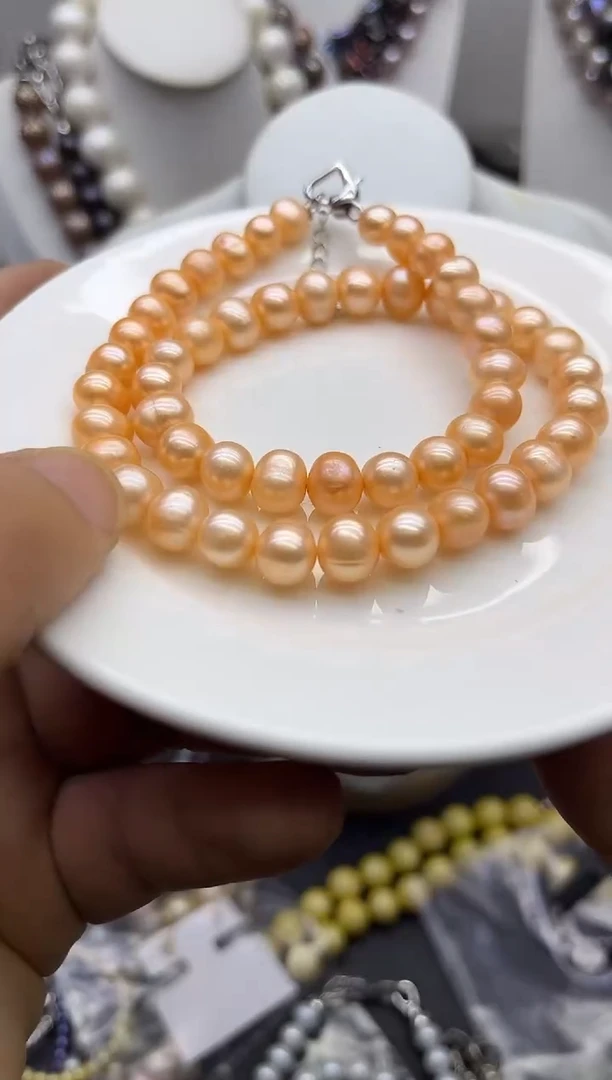 淡水珍珠钛钢颈饰1