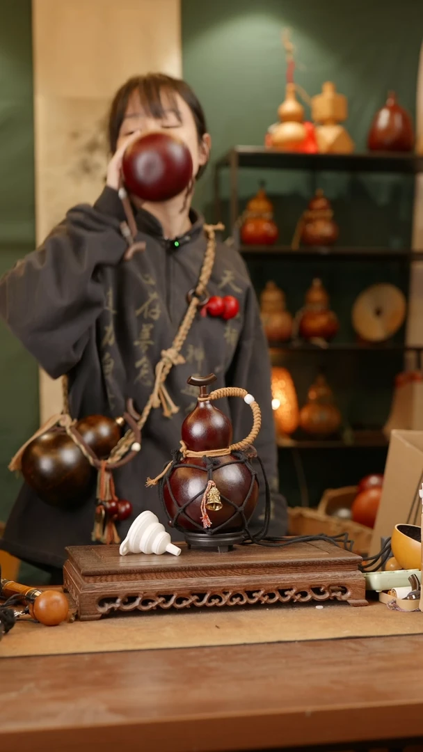 263号精品天然大漆酒葫芦一物一拍~