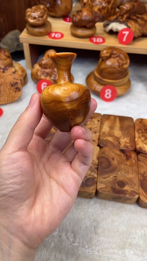 木海*太行崖柏精品花瓶葫芦把件福利拍品不退换