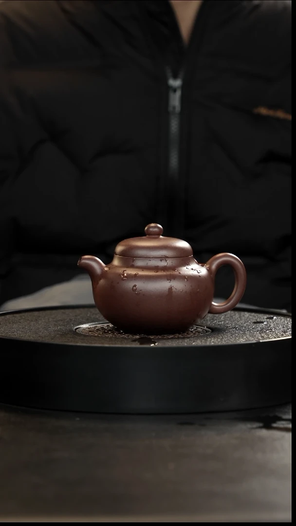 茶壶紫砂四号井老快底槽青柿圆大漏