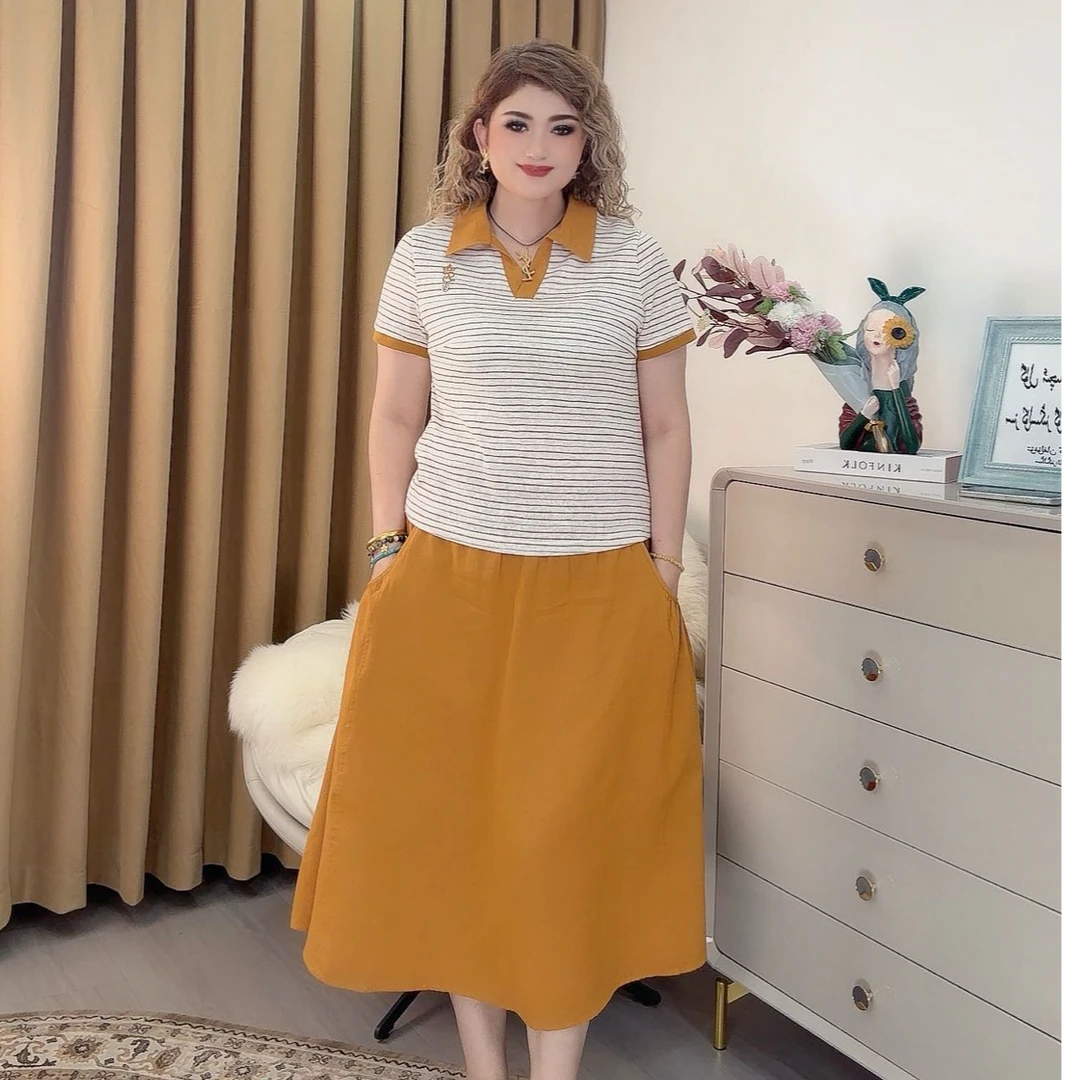 时尚短袖气质休闲百搭86款两件套