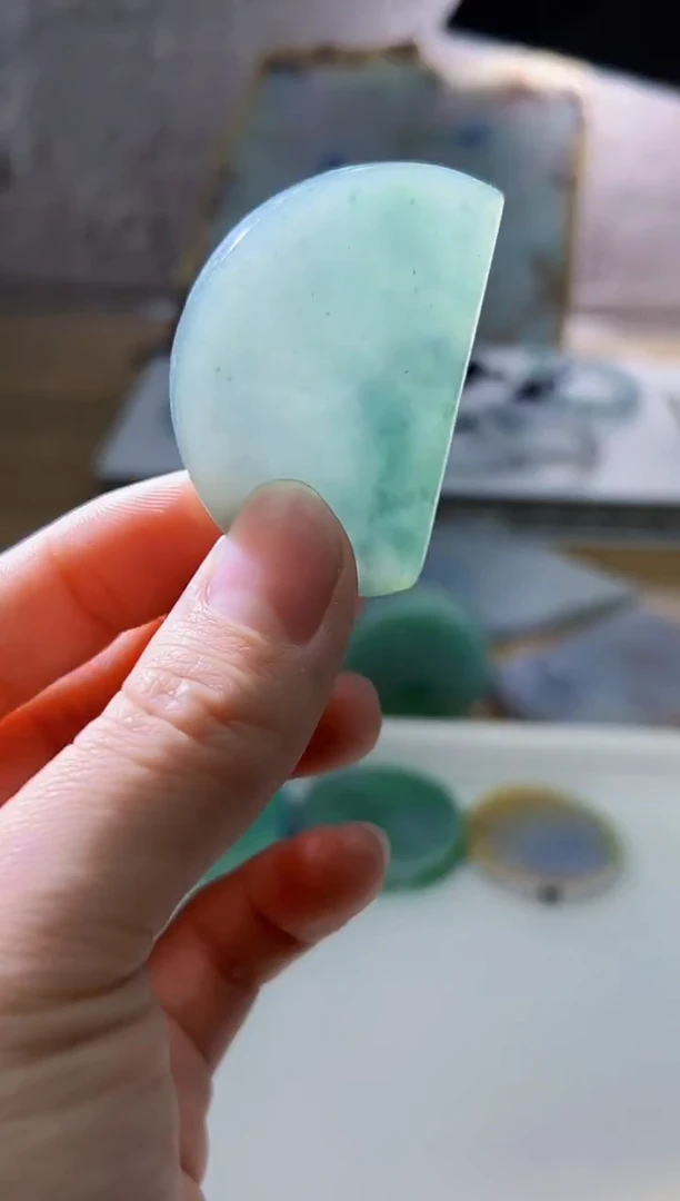 裸石翡翠天然翡翠A货玉 南 865