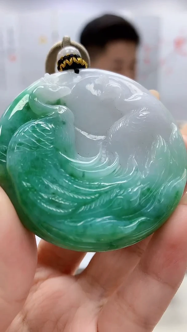 未镶嵌定制翡翠4917xx-毛货挂件93