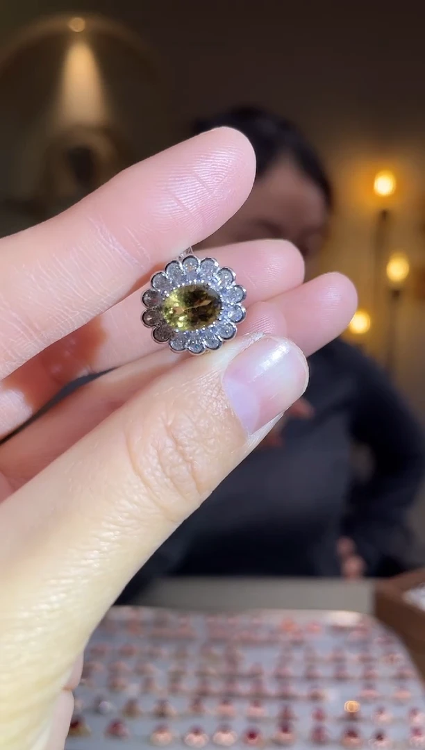 银S925镶嵌手饰碧玺手饰