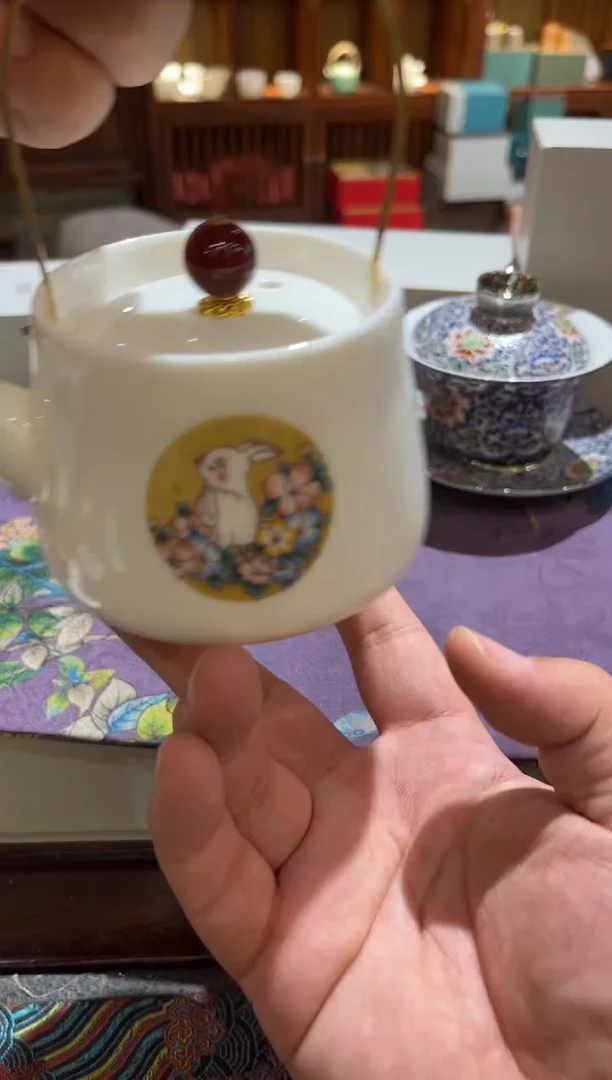 白兔提梁壶茶具茶具