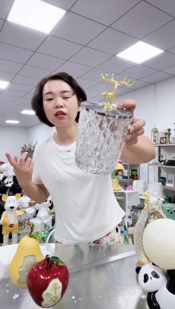 悦美铬色麋鹿罐大号