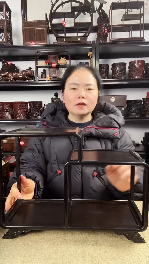 木瑕疵黑二连老李红木工艺品