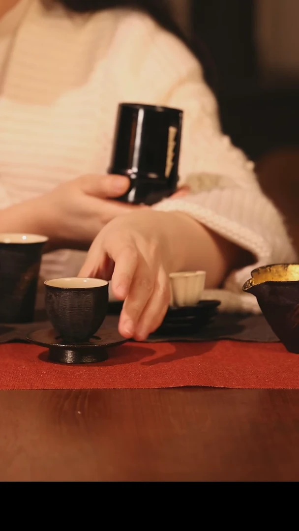 【闪购商品】溪元茶事 大漆陶器 黑色杯子一个