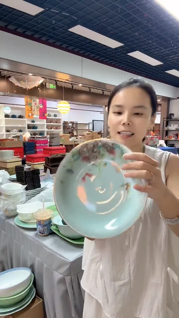 瓷片一个高端系列的果盘