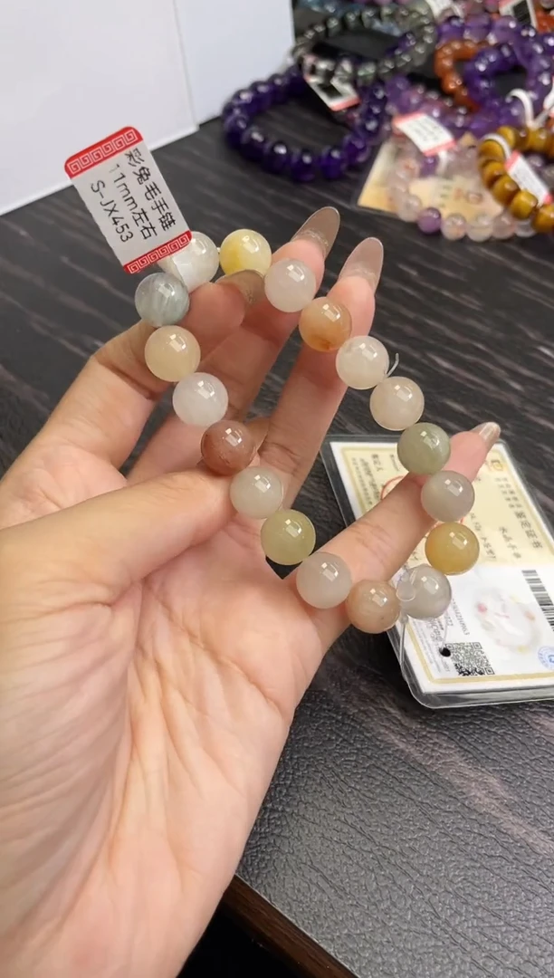水晶手链未镶嵌11±/x-867【彩兔毛