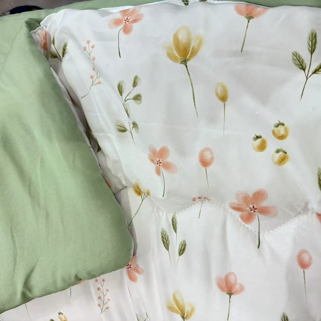 200*230【春田绿】双人双层纱冬被