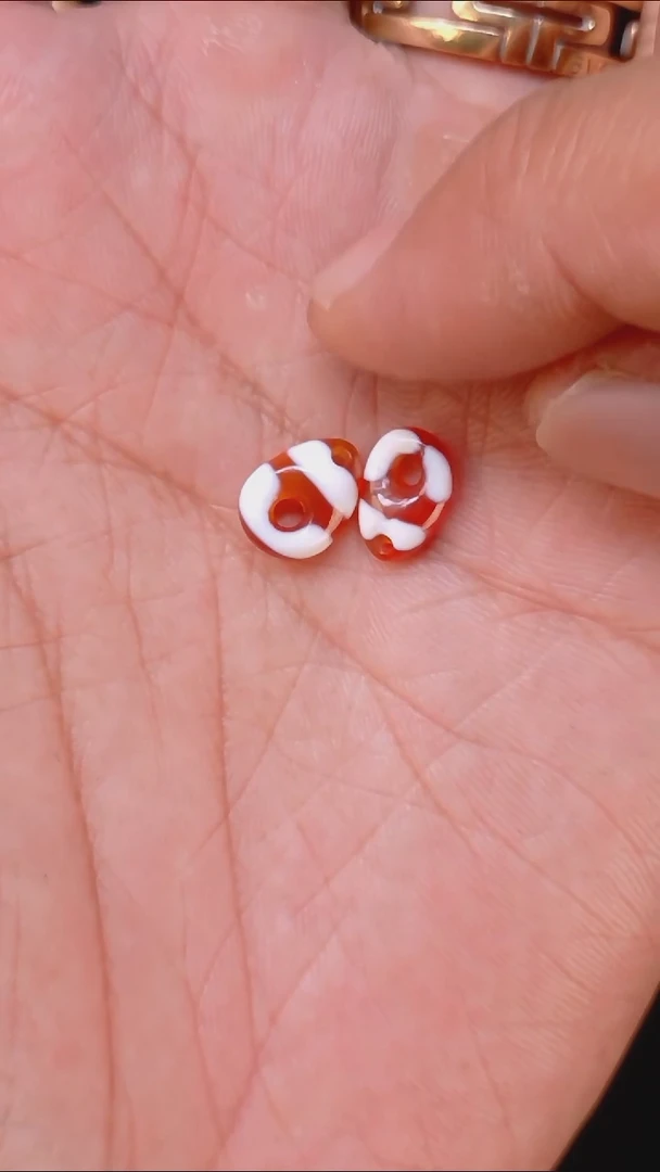 未镶嵌吊坠（不含链）玛瑙/玉髓珠改卡子